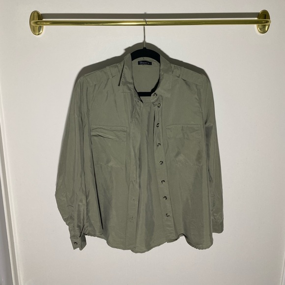 Green Dynamite Button Down - Picture 2 of 6